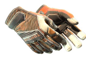 ★ Specialist Gloves | Tiger Strike (Well-Worn)