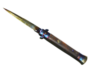★ Stiletto Knife | Case Hardened (Battle-Scarred)